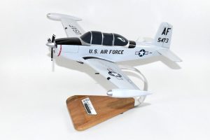 Beechcraft® T-34b Mentor, US Air Force, 16 inch Mahogany Model